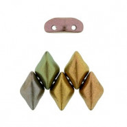 Matubo GemDuo Perlen 8x5mm Matte - Metallic bronze iris
